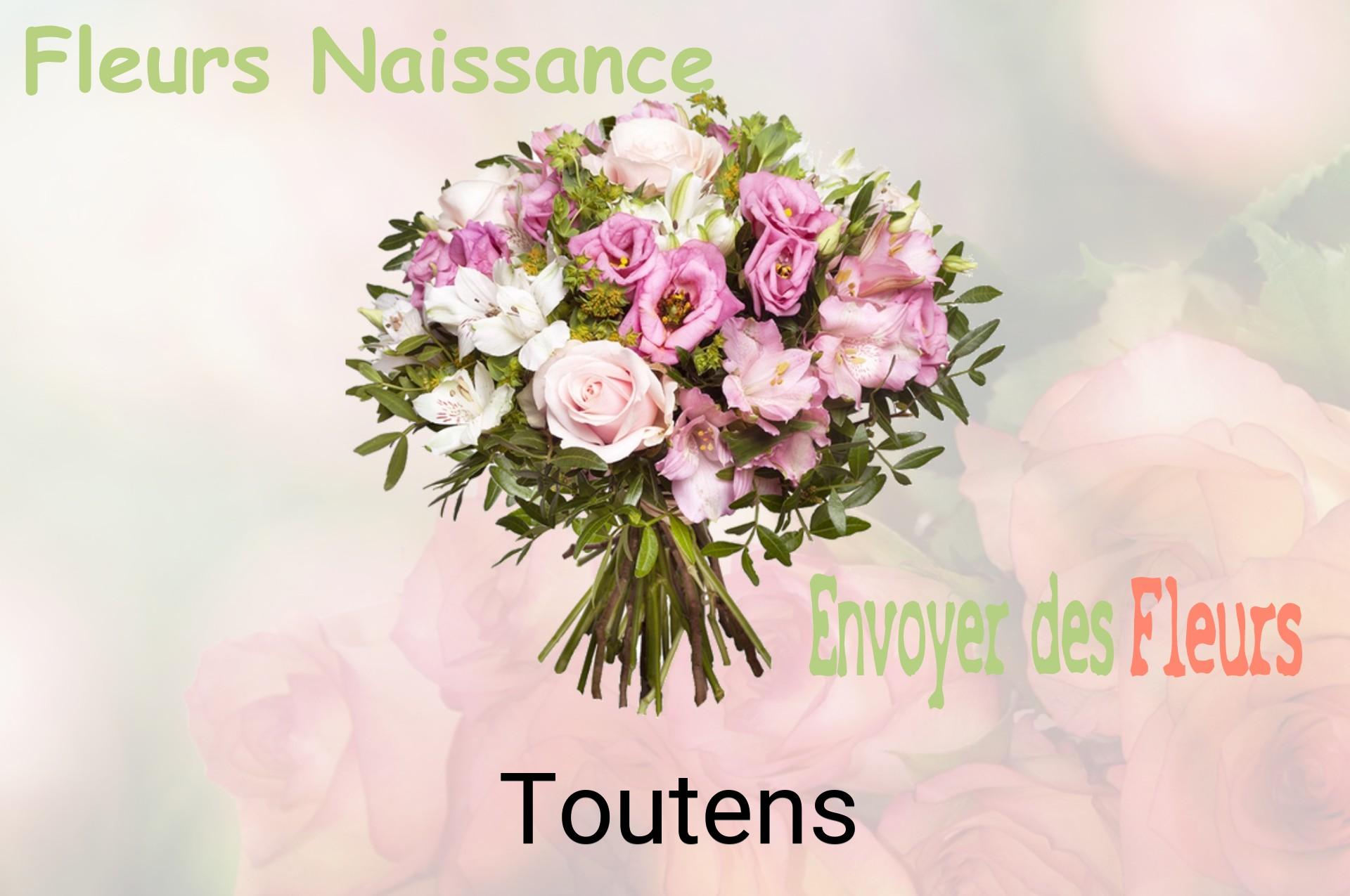 Bouquet de fleurs de naissance livré à Toutens